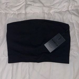 NVGTN Black Conquer Ribbed Seamless Bra